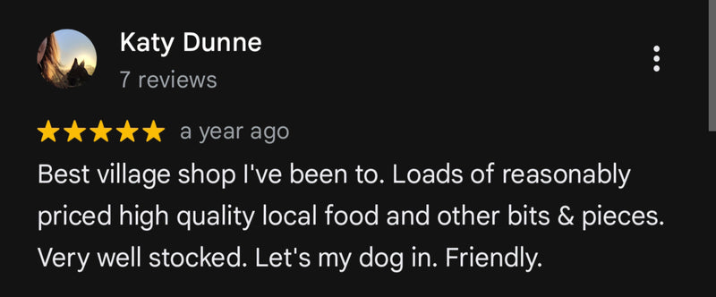 Customer review of Goldsithney Stores on Google Maps