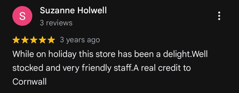 Customer review of Goldsithney Stores on Google Maps